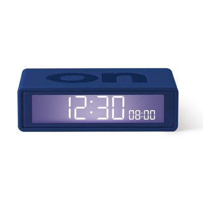 Flip+ Travel Clock Omkeerbare wekker Blauw  Lexon