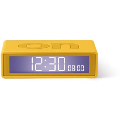 Flip+ Travel Clock Omkeerbare wekker Geel 