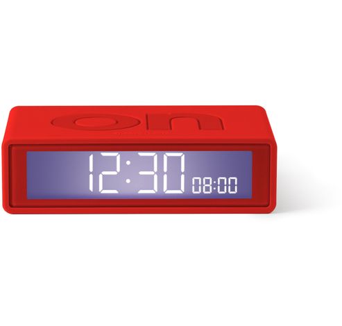 FLIP+ TRAVEL CLOCK  -RED  Lexon