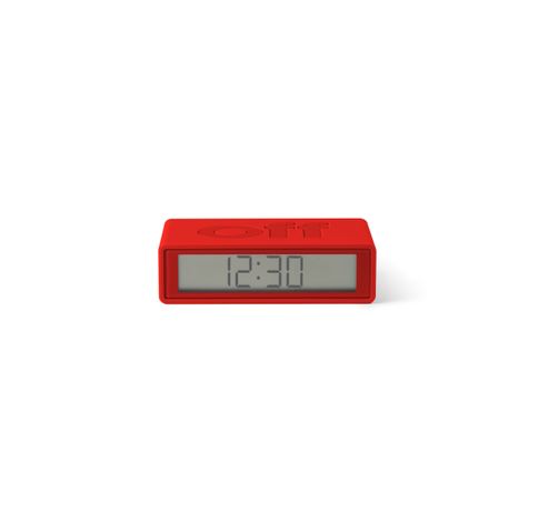 FLIP+ TRAVEL CLOCK  -RED  Lexon