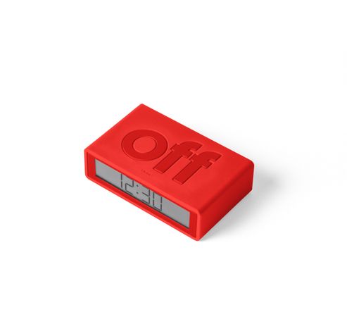 FLIP+ TRAVEL CLOCK  -RED  Lexon