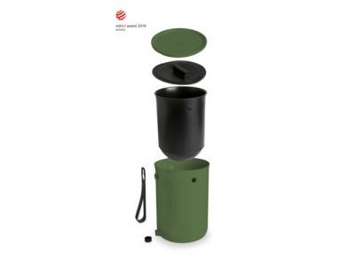 Bokashi Organko 2 Bac A Compost Vert 1kg Bran - 23.3xh32.3cm - 9.6l