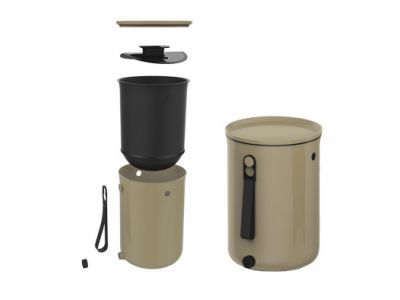 Bokashi Organko 2 Bac A Compost Beige 1kg Bran - 23.3xh32.3cm - 9.6l