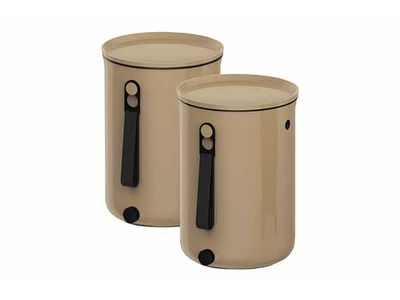 Bokashi Organko 2 Bac Compost 9,6l Set2 Cappucino - Sans Bran