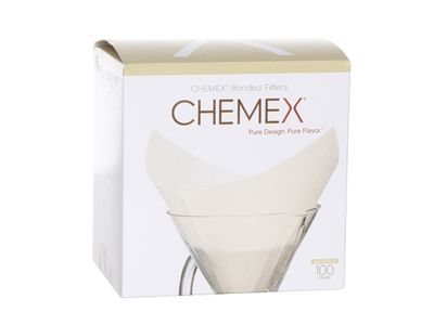 Chemex Filters Voorgevouwen S100 Vierkan T All Emodellen Behalve Cm-1c