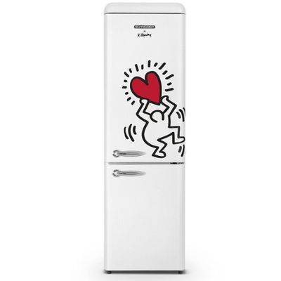 Réfrigérateur combiné Keith Haring 249 L blanc  Schneider