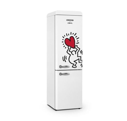 Keith Haring Koelvriescombinatie 249L Wit  Schneider