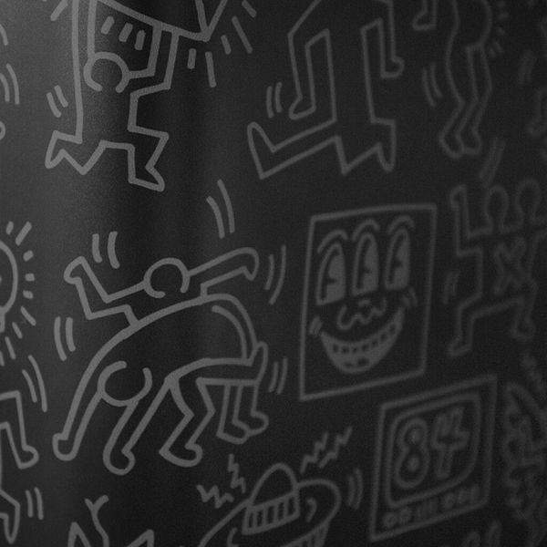 Keith Haring Koelvriescombinatie 211L zwart 