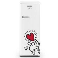 Keith Haring 1-deurs koelkast 229L wit 