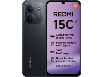 Xiaomi redmi 15c 5g 128gb zwart