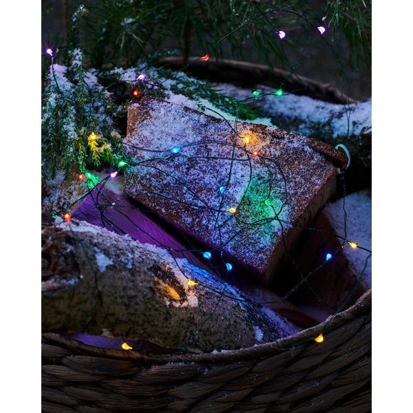 Kerstverlichting Knirke Multi green 40xled 