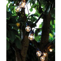 Party lights  Lucas uitbr set helder/zwart 10LED 