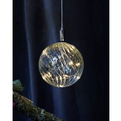 Kerstverlichting Wave Ball, diam 13, Clear 