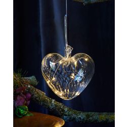 Kerstverlichting Wave Heart, diam 8, Clear 