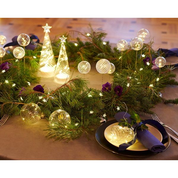 Kerstverlichting Wave Heart, diam 15, Clear 