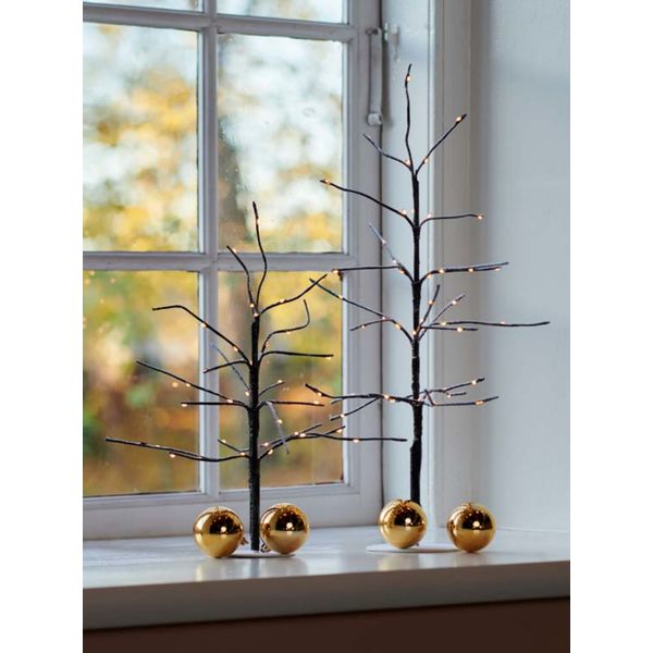 Kerstboom Kira Tree 35H brown/snowy 