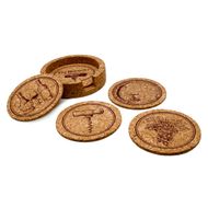 Sous-verres liège 5pcs. 