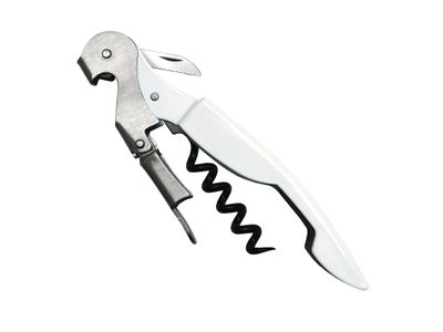 Kelnersmes/Kurkentrekker wit