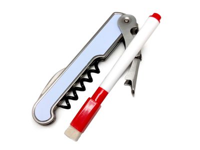 Kelnersmes/Kurkentrekker met markeerstift 