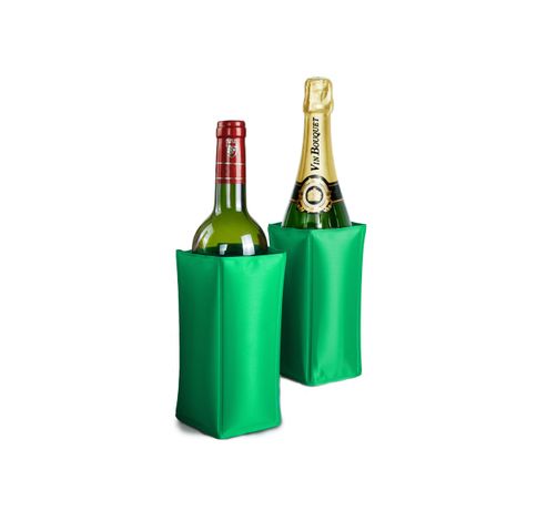 Flessenkoeler met gel groen  Vin Bouquet 