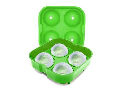 Ijsblokjesschaal silic+ABS voor 4 ballen Ø5cm
