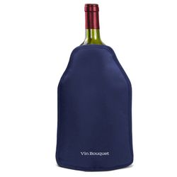 Vin Bouquet  Flessenkoeler navy-blauw met elastische band 