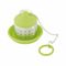 thee infuser uit rvs en silicone groen 4x4x4.5cm 