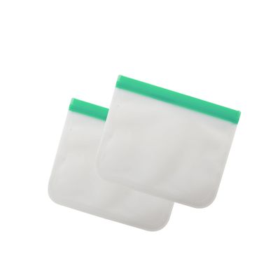 Set de 2 sacs ziplock réutilisables en Peva vert 750ml  Dotz