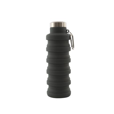 Bouteille pliable en silicone gris foncé 200ml à 500ml  Dotz