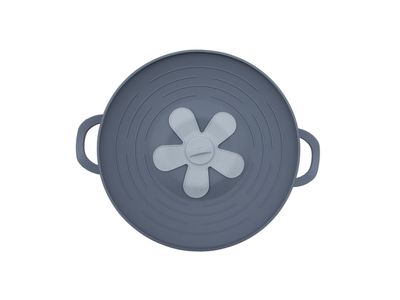 Couvercle anti-débordement en silicone gris Ø 26cm