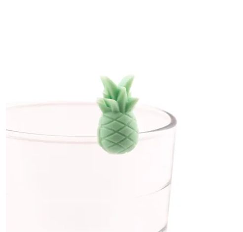 set de 6 marqueurs de verre en silicone ananas  Dotz