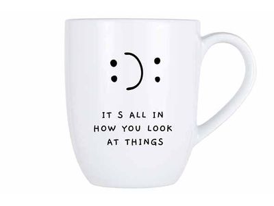 Cosy Mug 53cl It's All In How You Look At Things D9,8xh11,9cm
