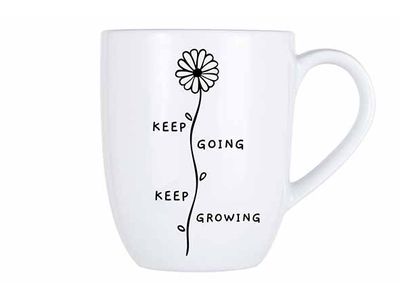 Cosy Mug 53cl Keep Going - Keep Growing D9,8xh11,9cm