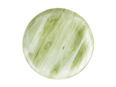 TEXTURED PRINTS BORD GROEN D26CM SET6