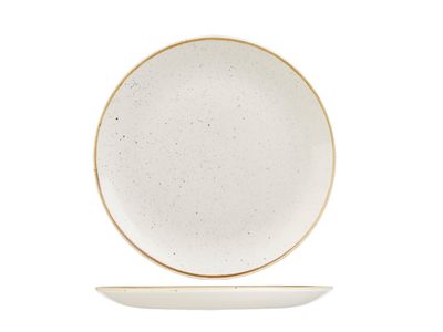 Stonecast White Bord D28.8cm Set12   Swhsev111