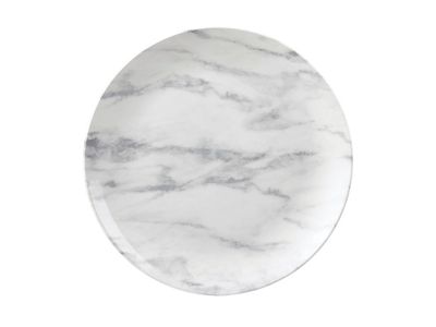 TEXTURED PRINTS BORD GRIJS D26CM SET6