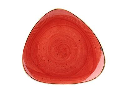 Stonecast Berry Red Drieh Bord 31.1cm S6 Driehoekig Sbrstr121