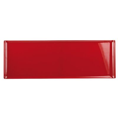 BUFFET DIENBLAD ROOD 58X20CM SET4 