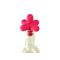 Spark flessenstop uit silicone roze 5x5x5cm 