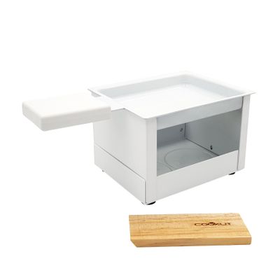 Yeti set à raclette à la bougie individuel pliable blanc 15x8x6.5cm  Cookut