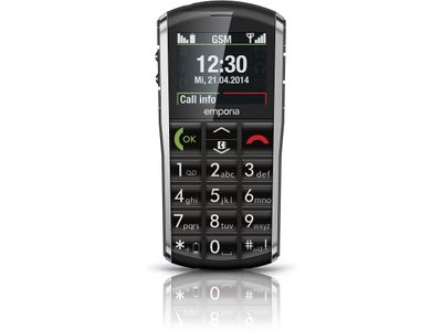 Pure Senioren mobiele telefoon black