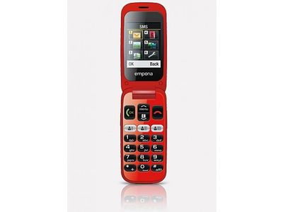 One Senioren Clamshell GSM Red