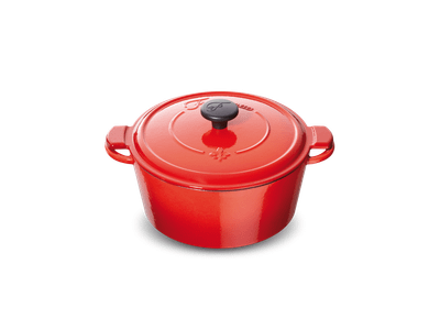 Ronde cocotte 26cm Rood