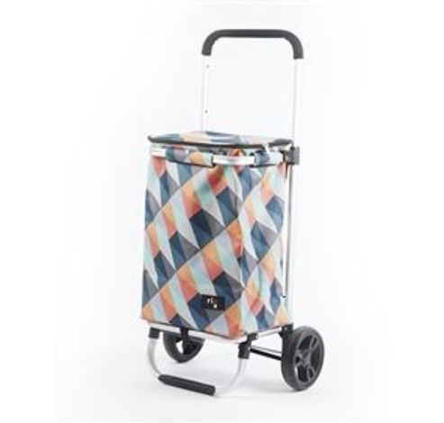 shopping trolley geometric heldere kleuren 30L  Rixx