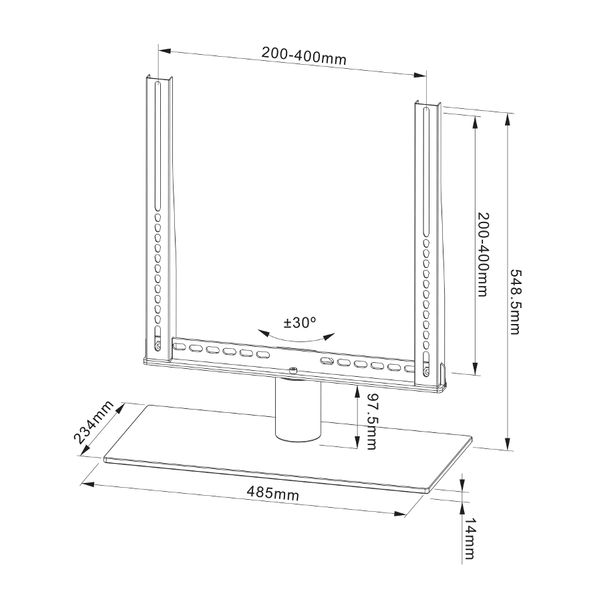 Cavus Universele draaibare TV voet geschikt voor 32-42 Inch TV’s