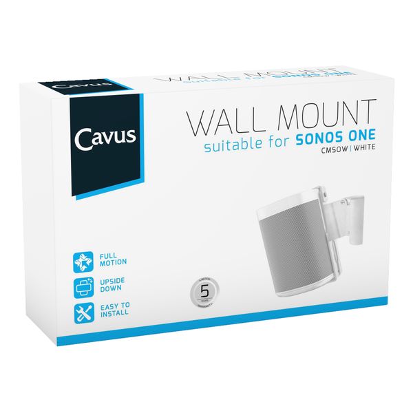 Cavus Muurbeugel voor Sonos ONE / ONE SL Wit