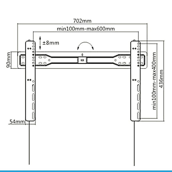 Cavus WMF204 Ultra Slim [PREMIUM] Tv muurbeugel