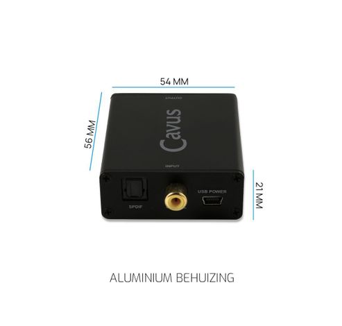 Audio Converter - Toslink/Coaxiaal naar RCA & 3.5mm  Cavus