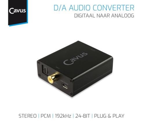 Audio Converter - Toslink/Coaxiaal naar RCA & 3.5mm  Cavus