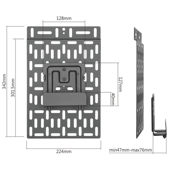 Cavus Montageplaat & Universele houder voor TV decoder Streambox - Game console